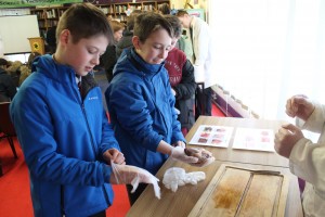 Students from Ballyvary Central Primary School analyse a dissected animal heart during Science & Technology Fair at Davitt College. This was just one in a range of Science Experiments and Computer Programming events that took place over the four day Science and Technology Fair.