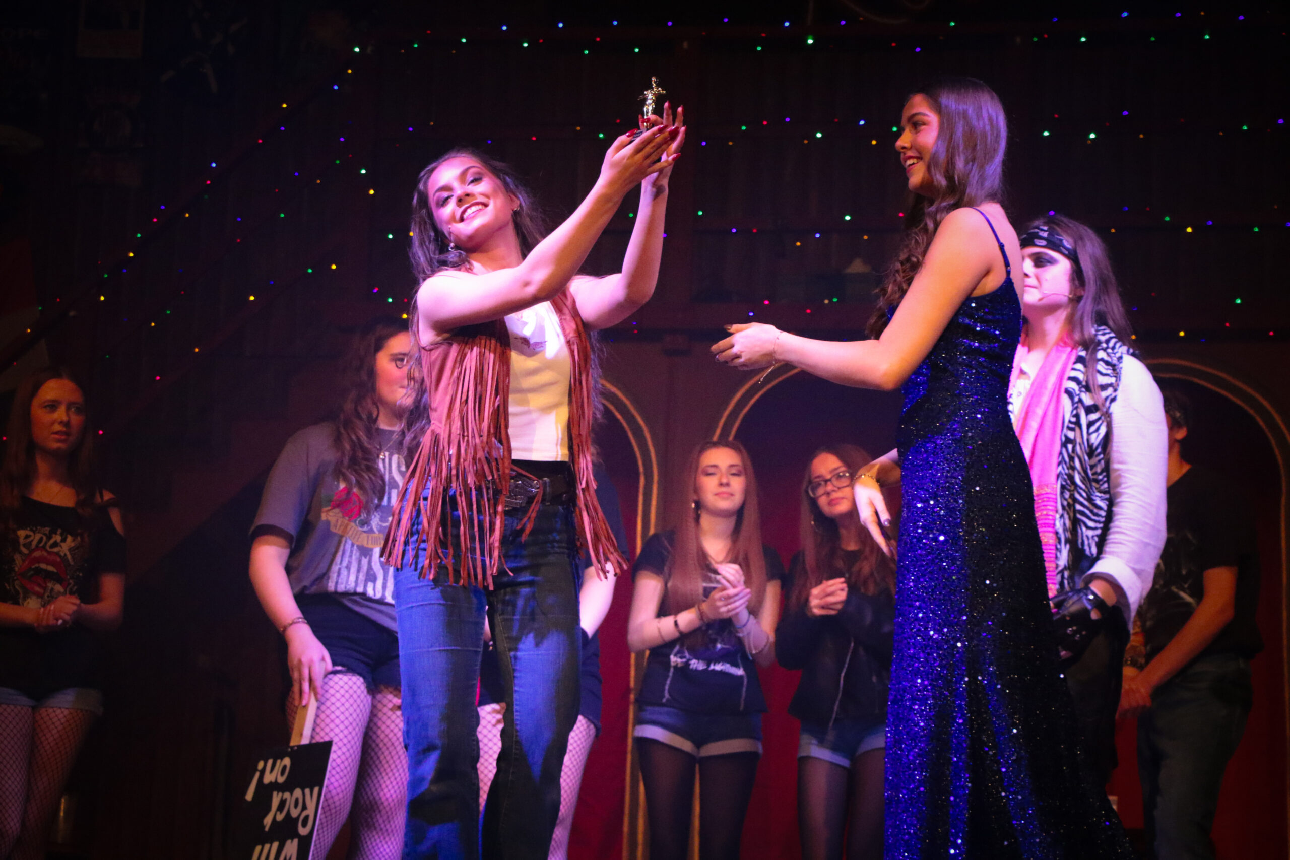 Denise Receives her Award
