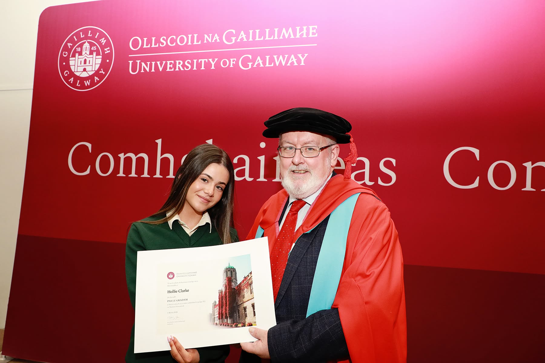 Hollie Clarke - Distinction in Gaeilge