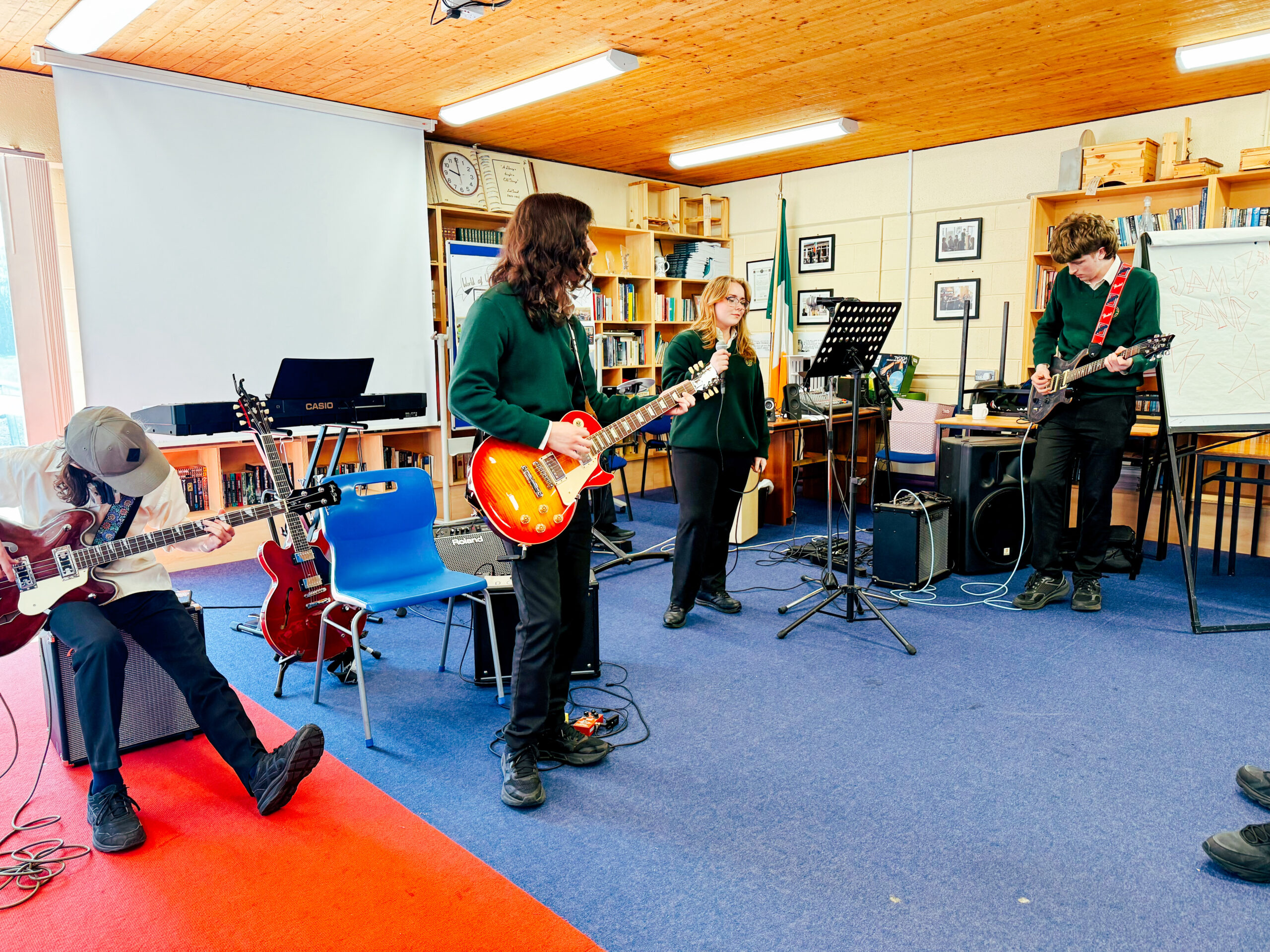 Jam Band Practice at Davitt College