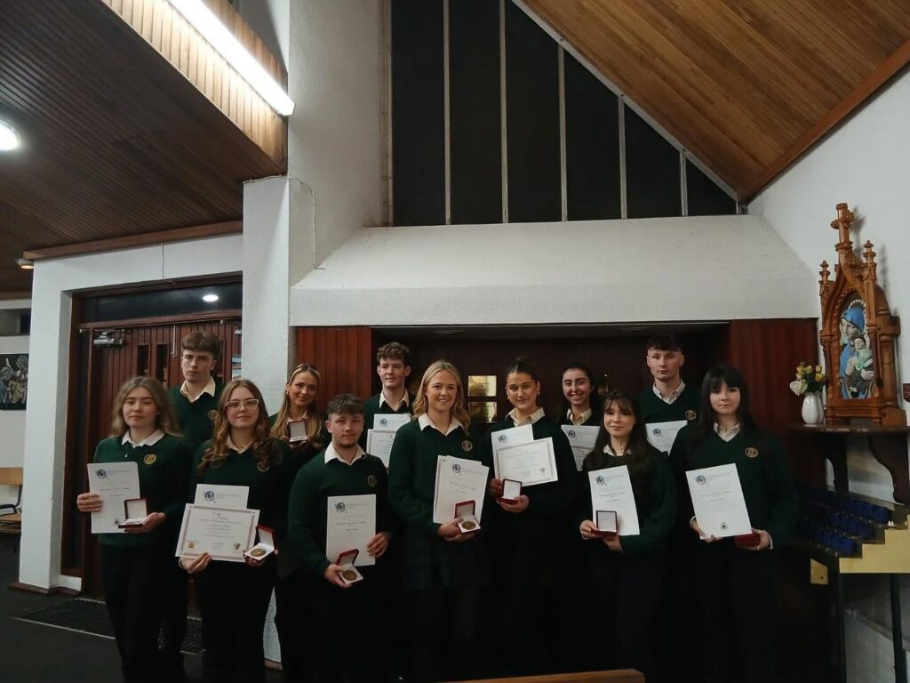 Fifth Year Students John Paul II and Peer 4 Peer Awards