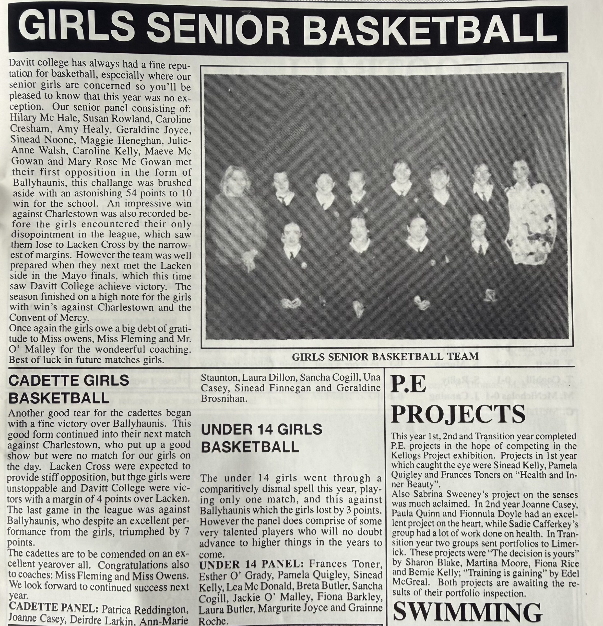 Senior Girls Basketball