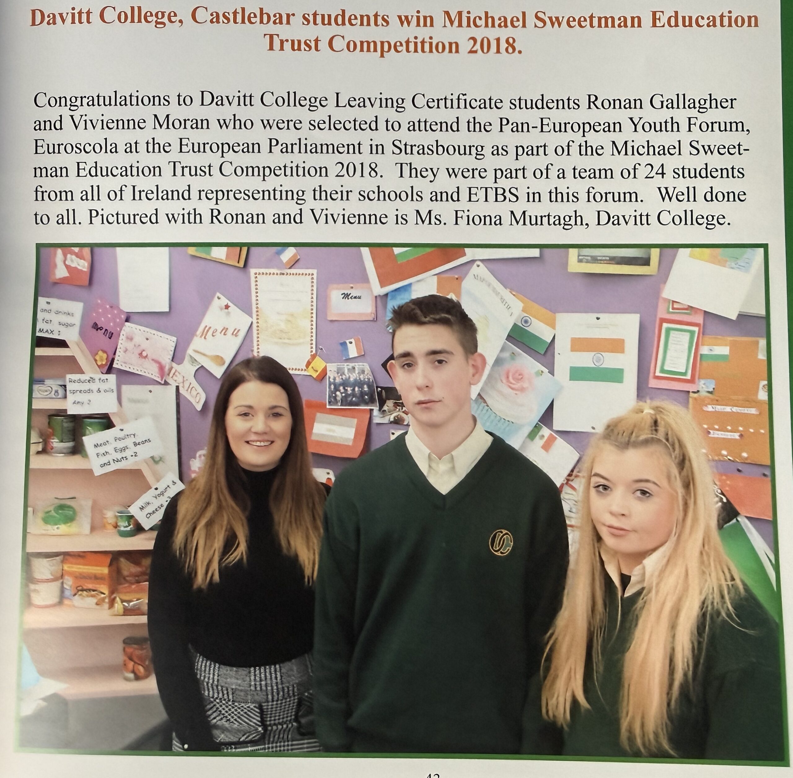Sweetman Trust Winners