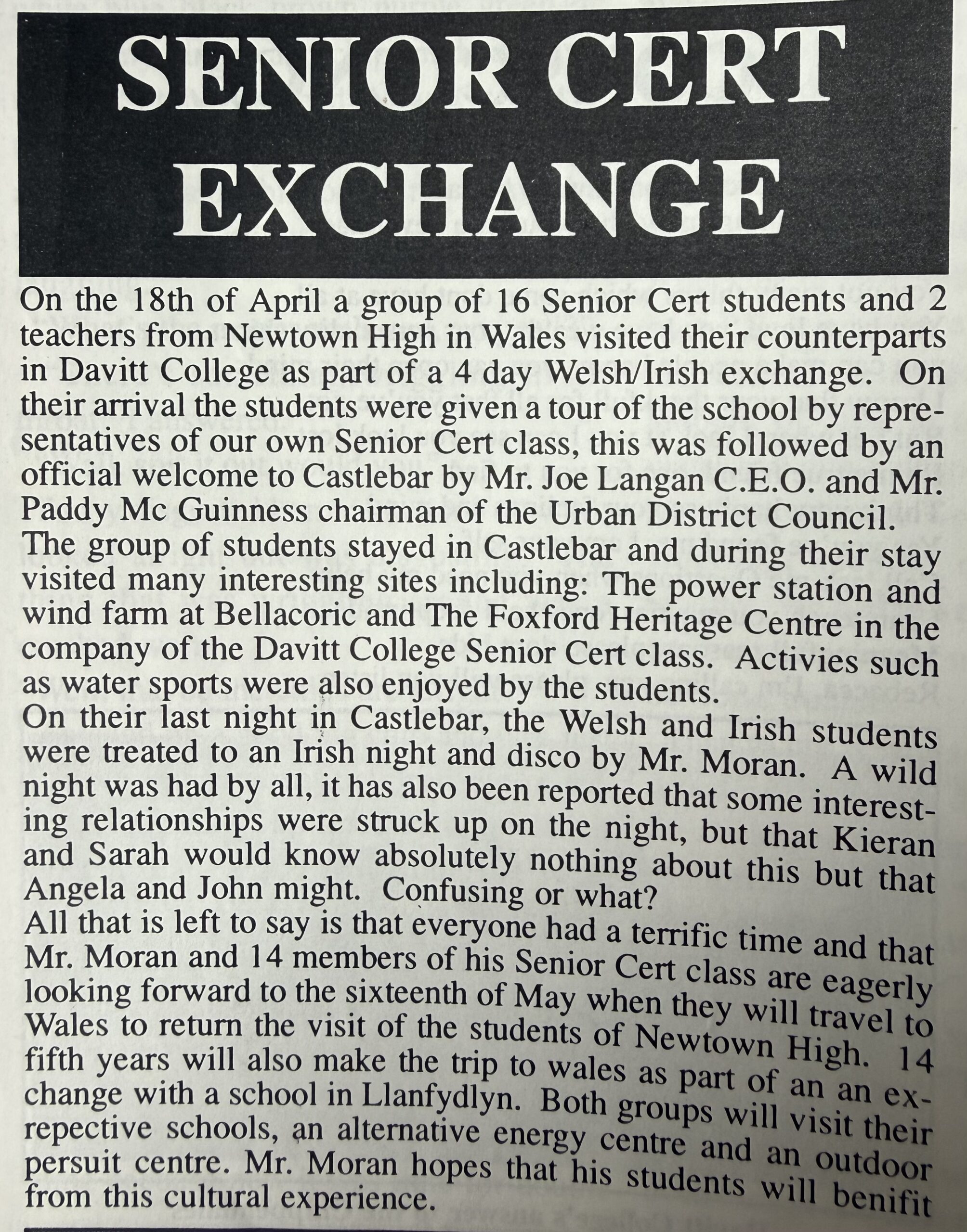 Welsh Exchange