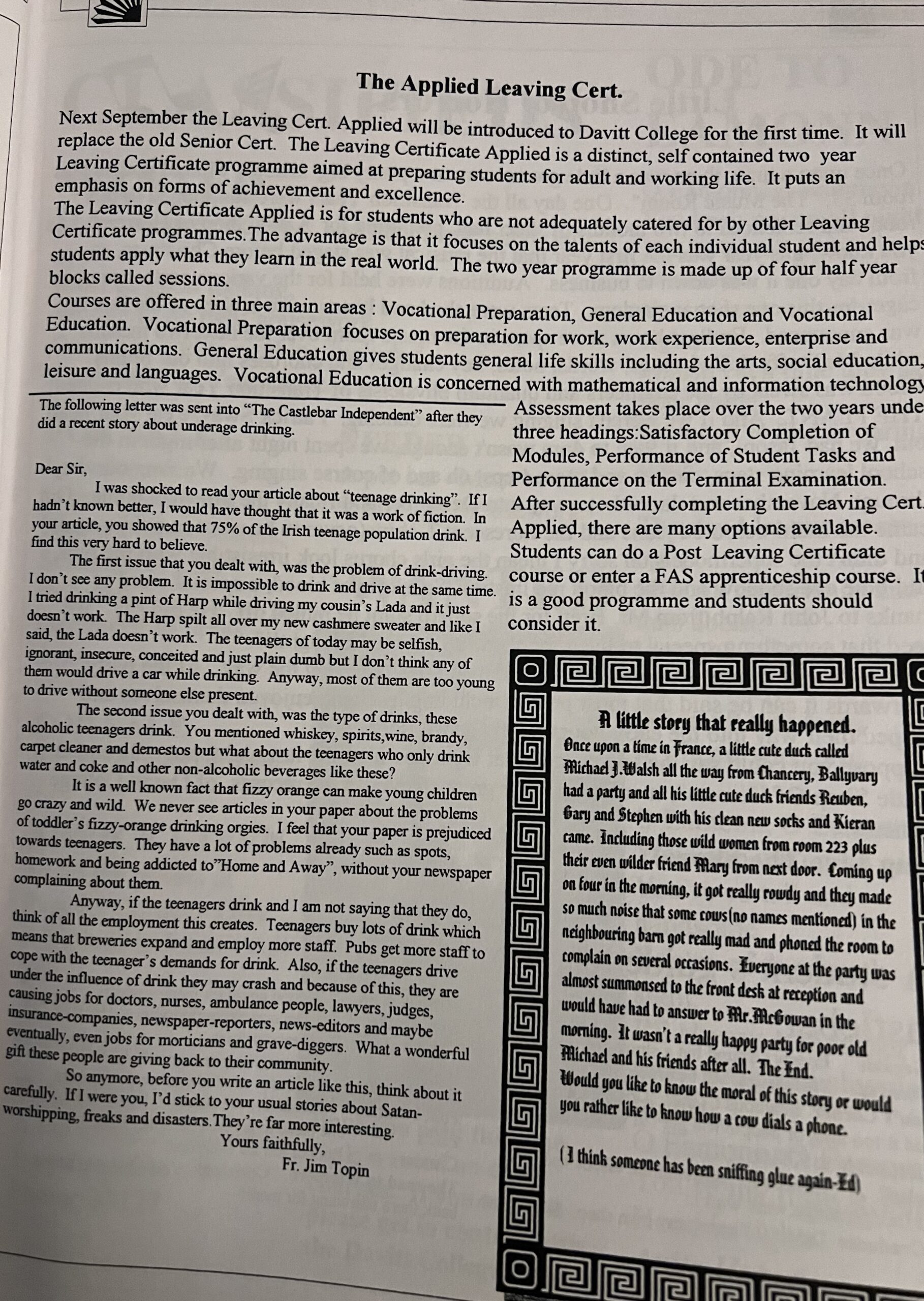 LCA Programme