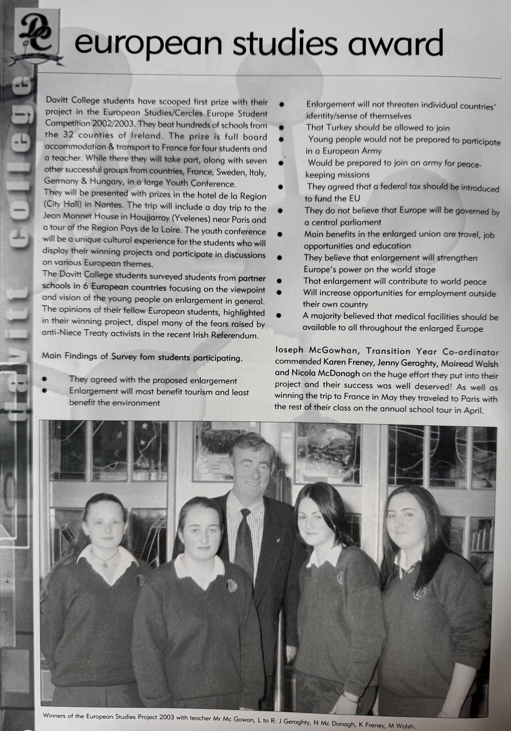 European Studies Winners