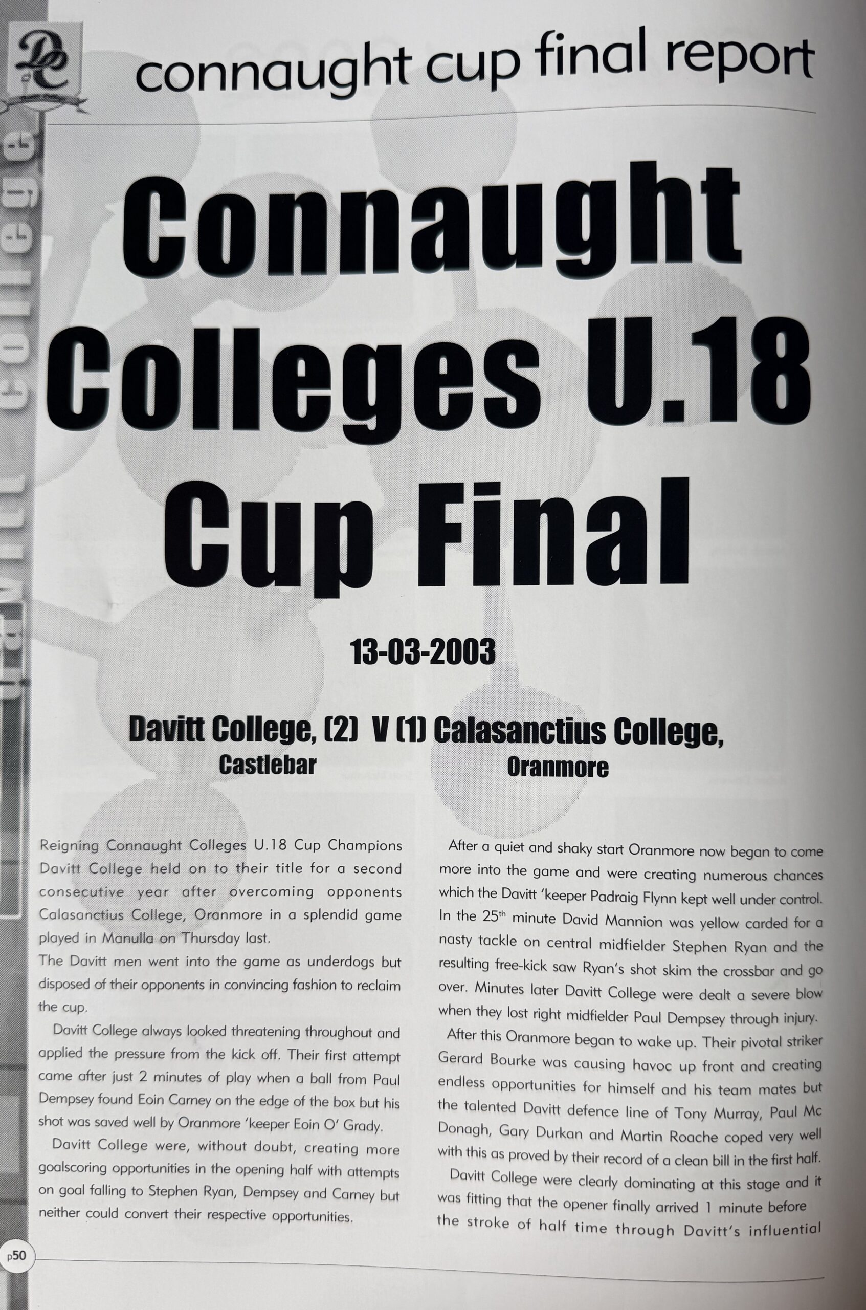 U18 Soccer Final
