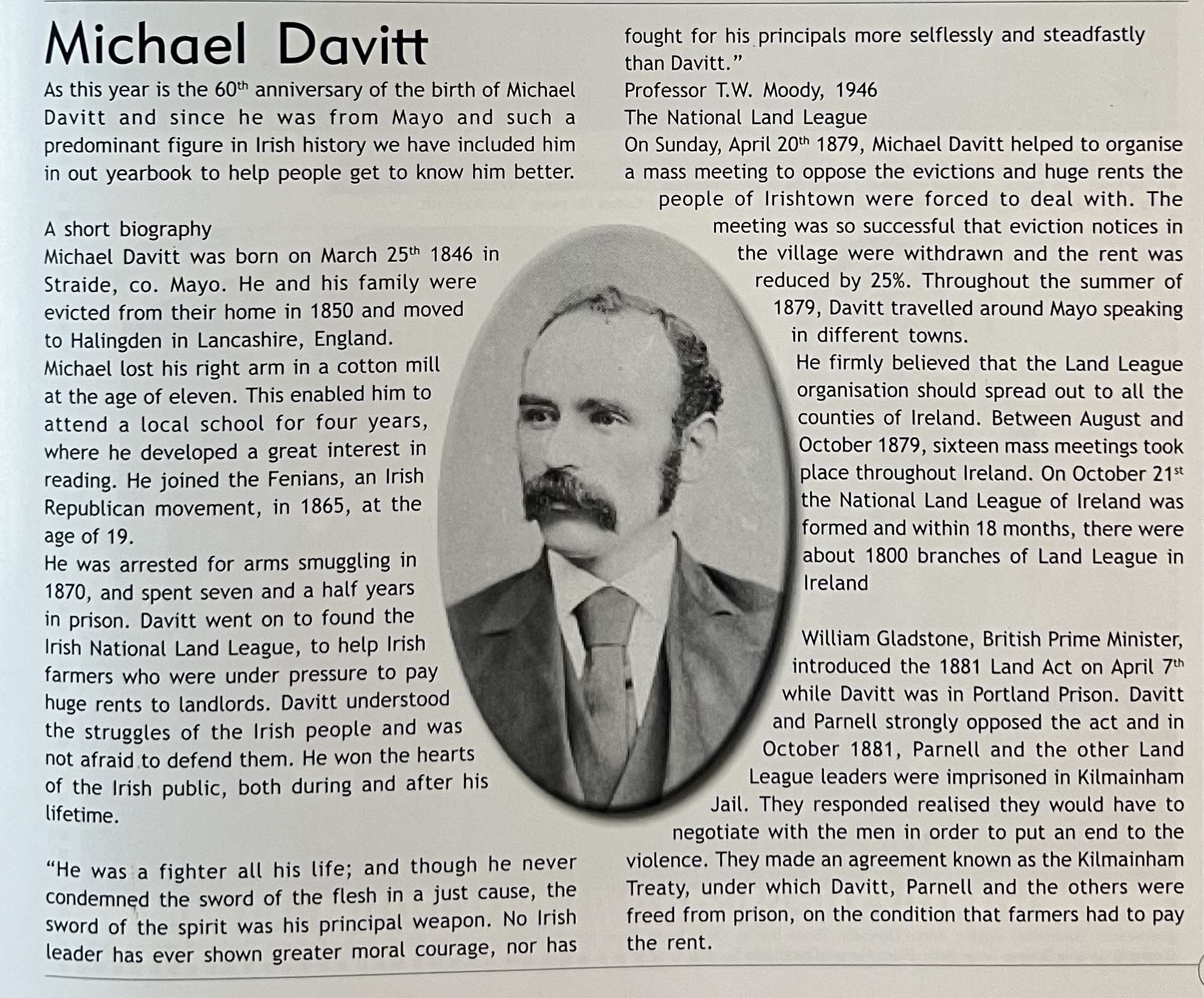 Michael Davitt Anniversary