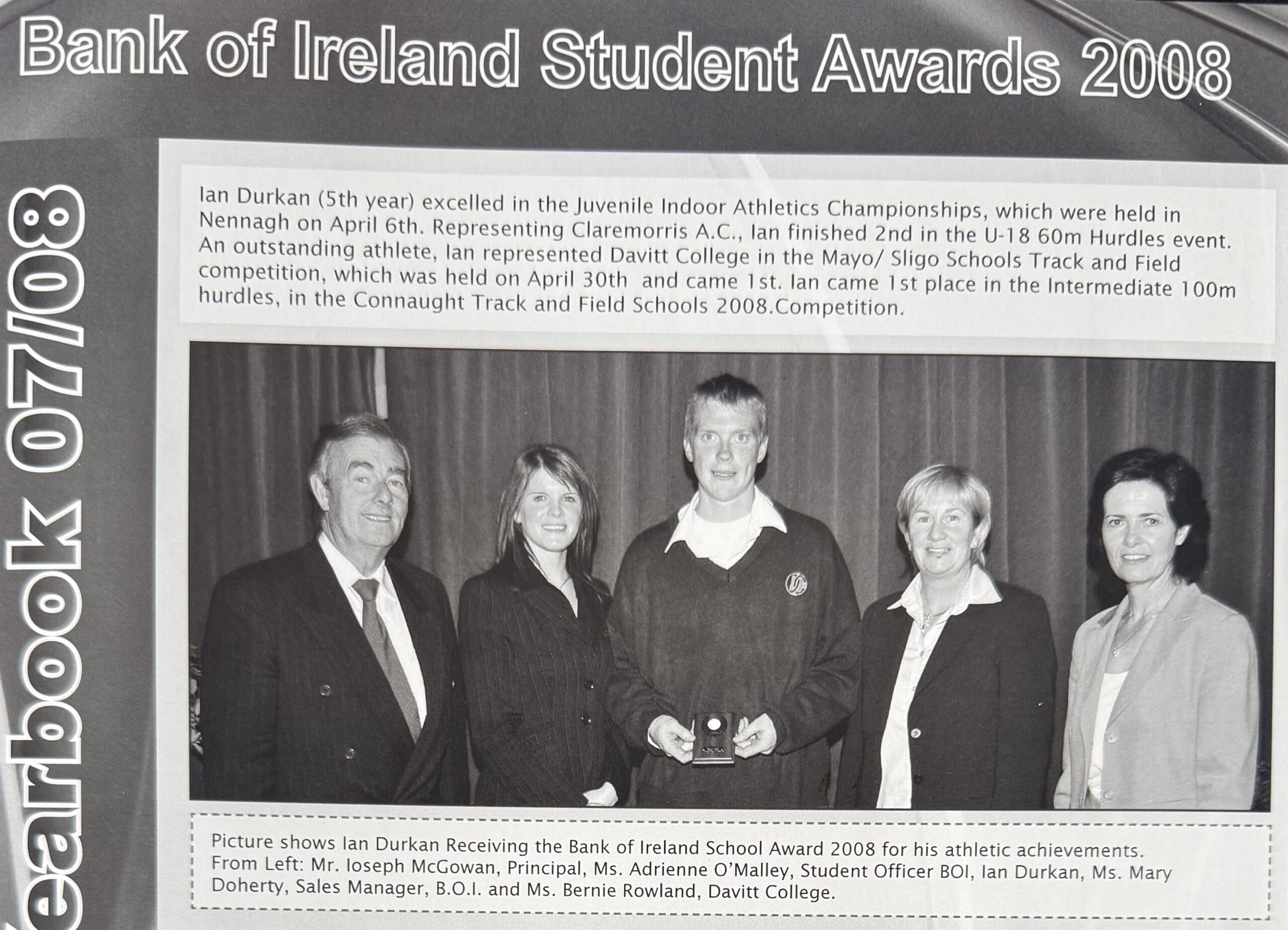 Ian Durkan BOI Award