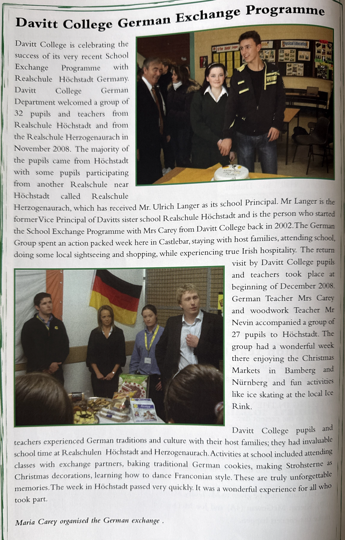 German Exchange Programme