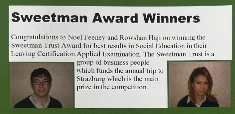 Sweetman Trust Award