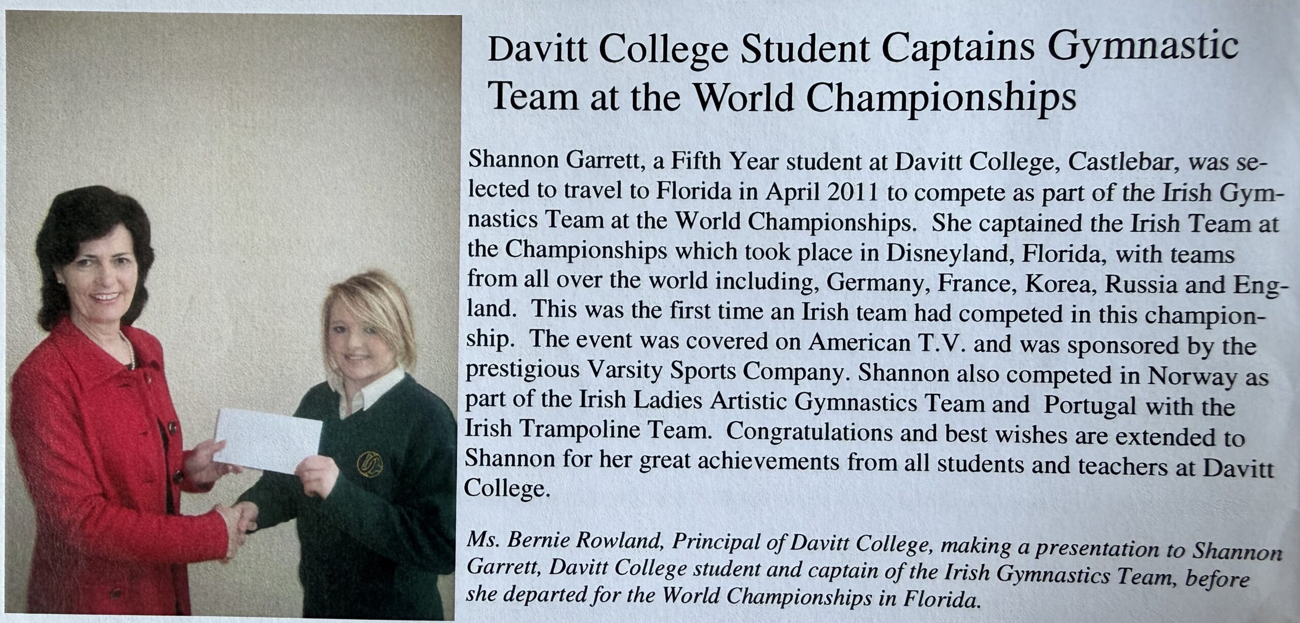 Shannon Garrett Gymnastics
