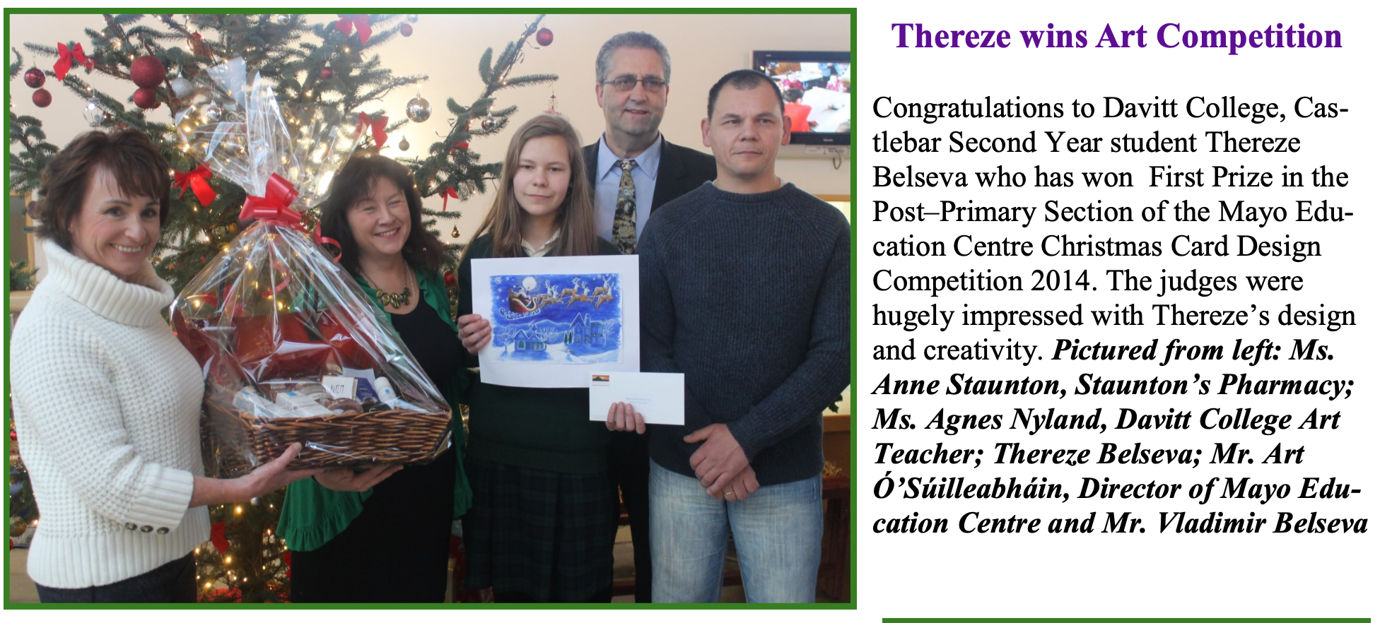 Thereze Belseva Art Winner