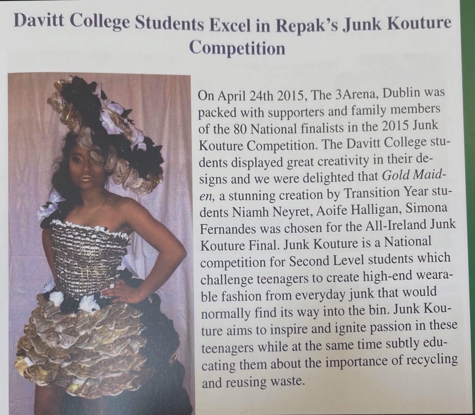 Junk Kouture Finalists