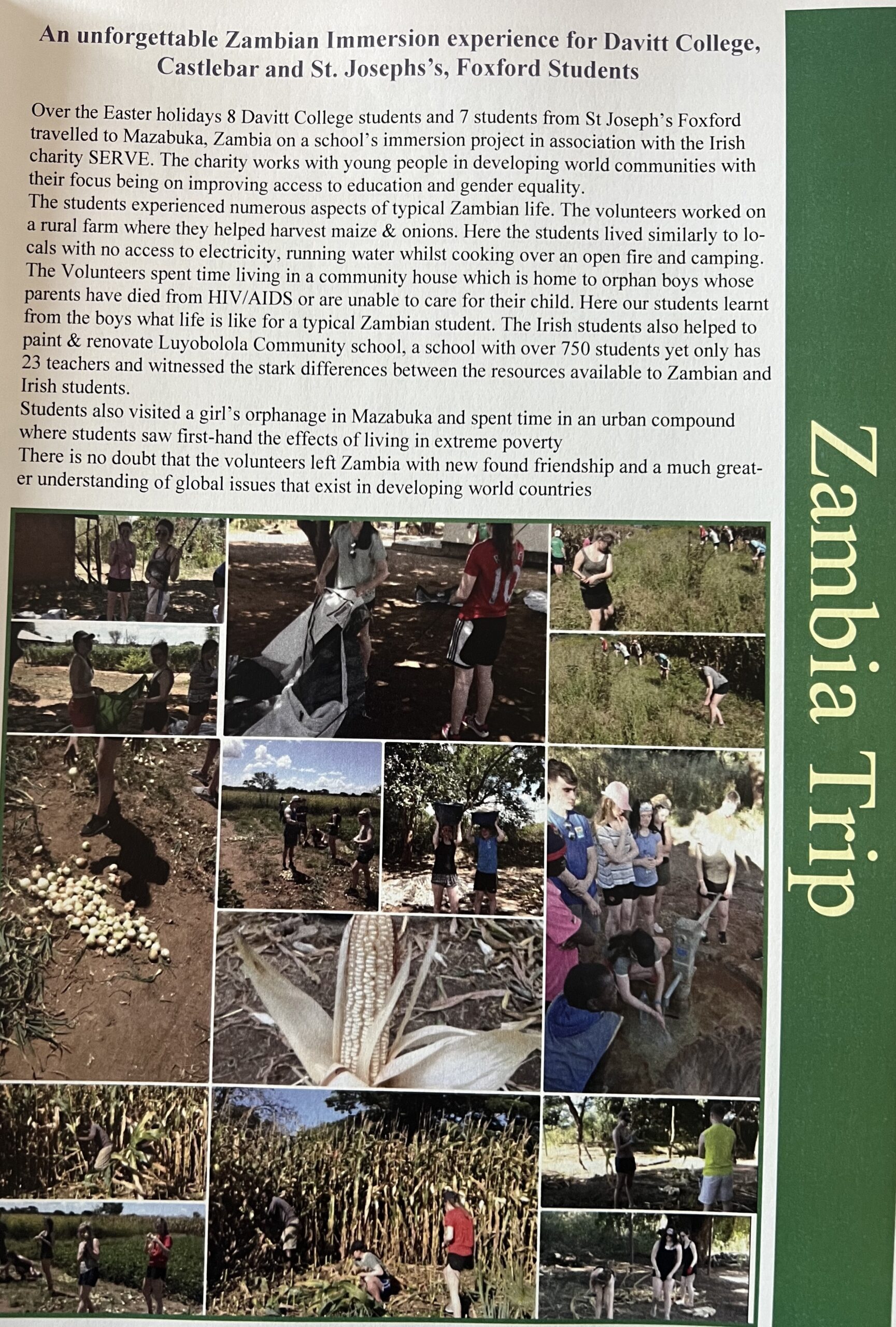 Zambia Immersion Trip