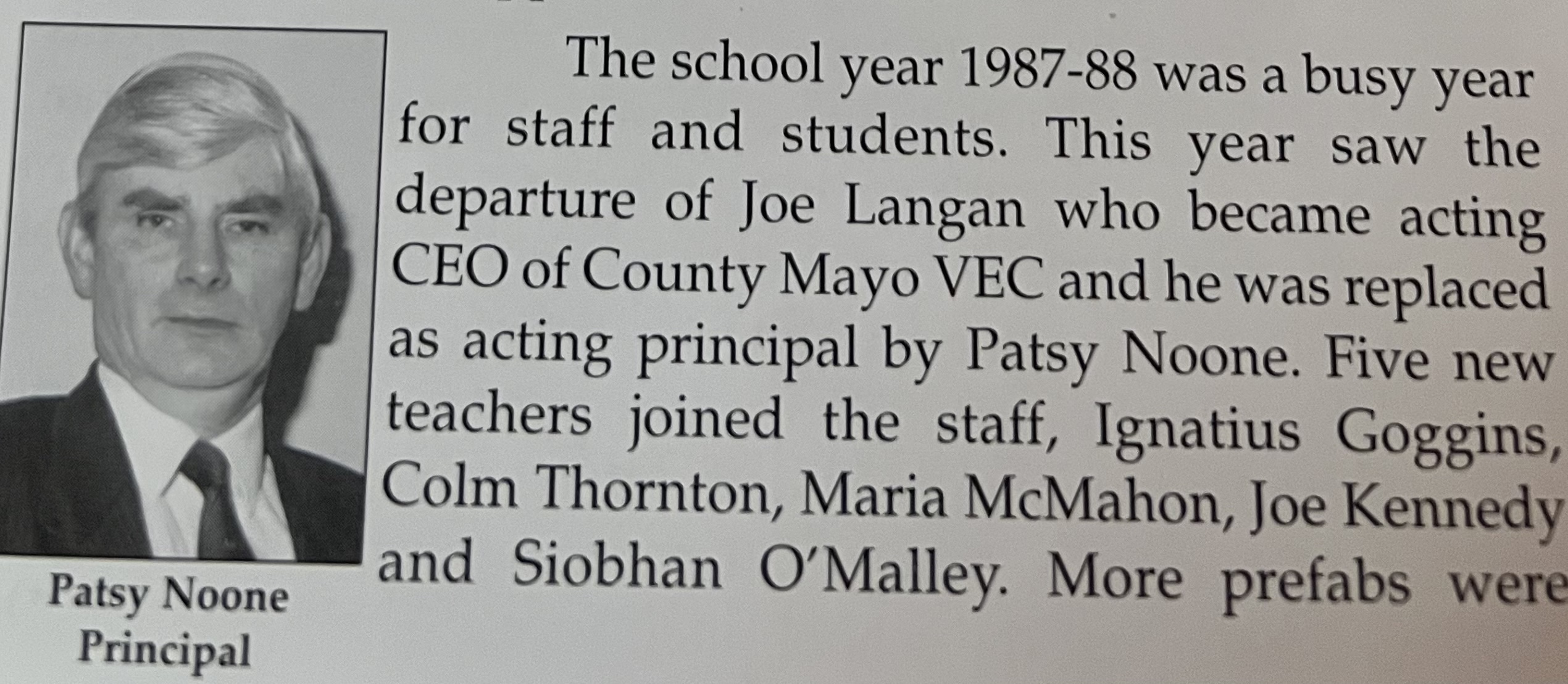 Principal Transition