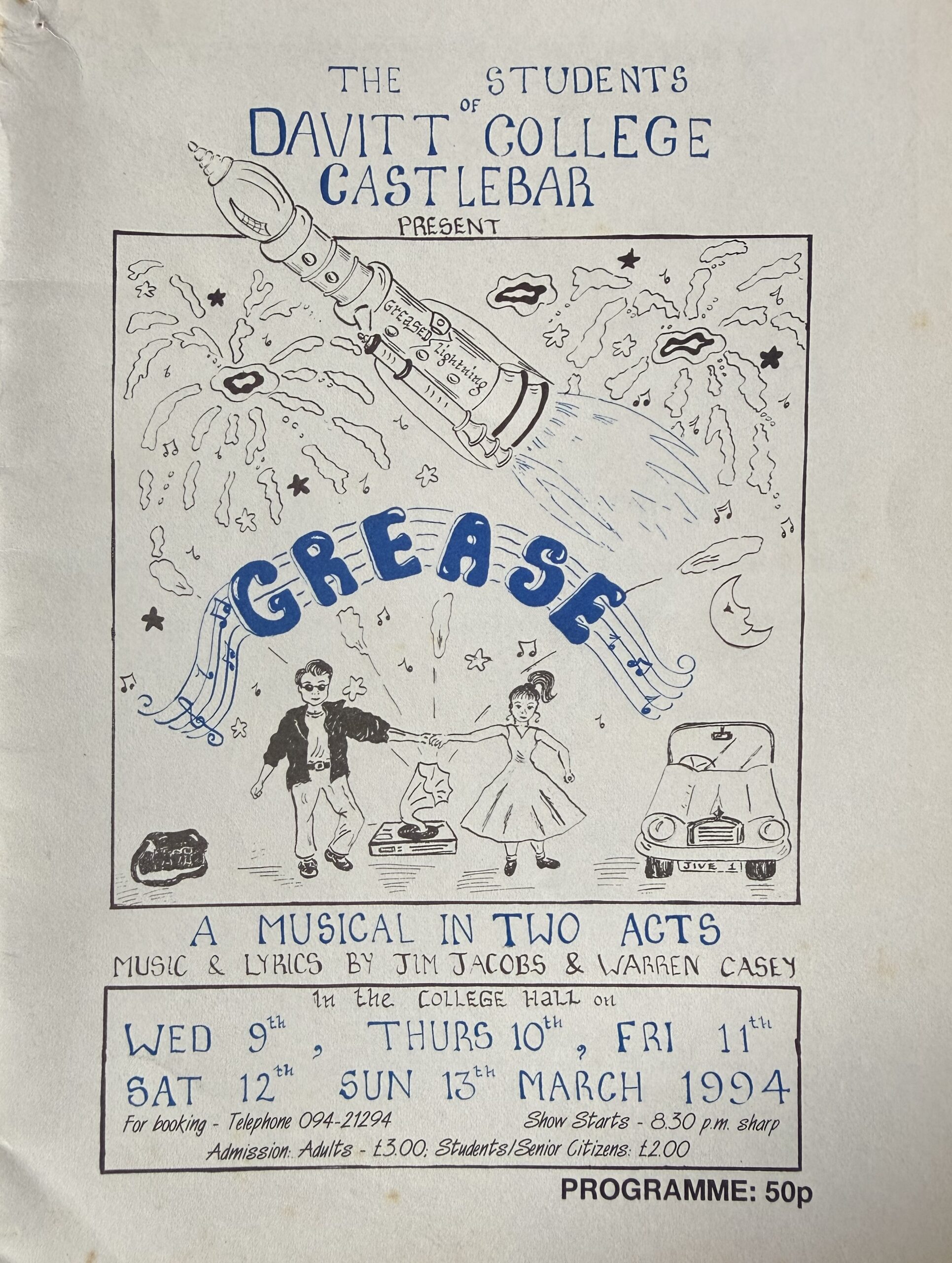 Grease 1994 Production Poster