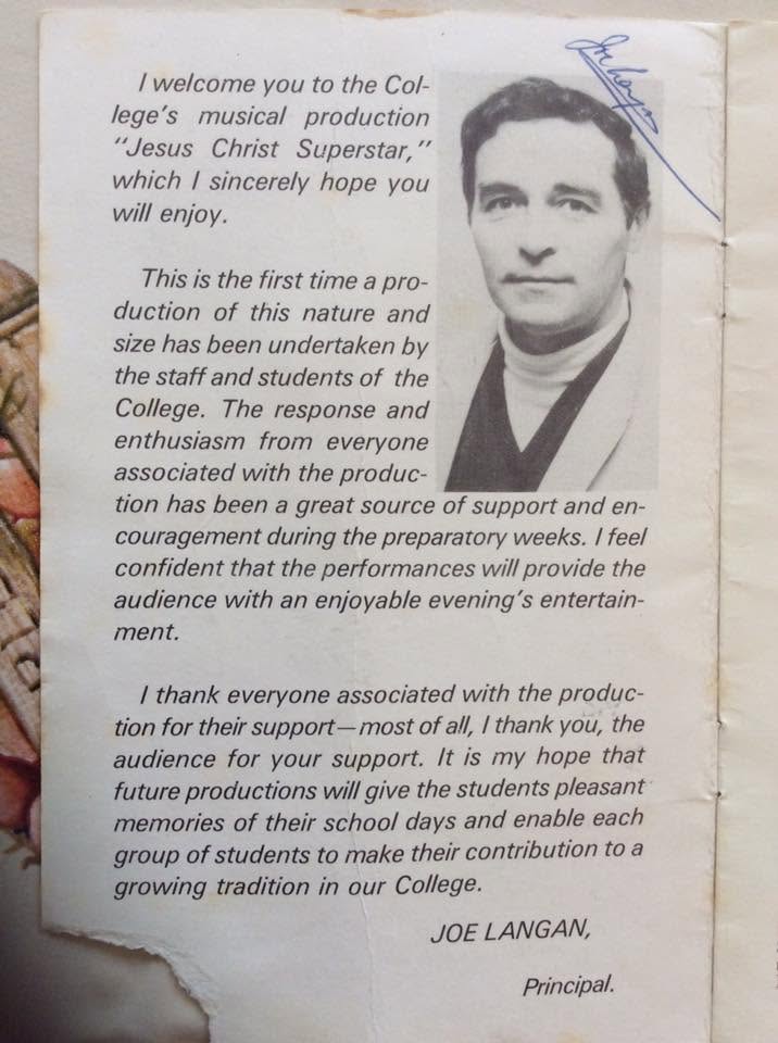 Principal Joe Langan's Welcome
