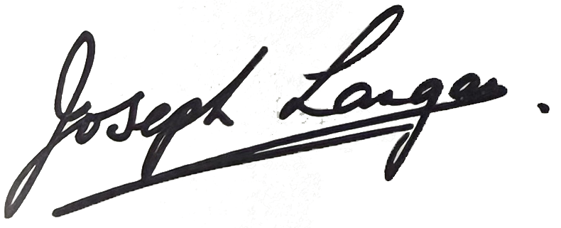 Joe Langan Signature