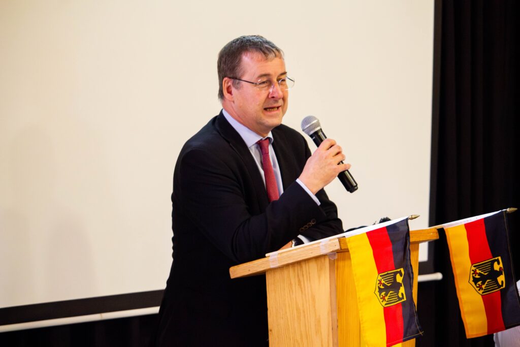 German Ambassador to Ireland David Gill visiting Davitt College
