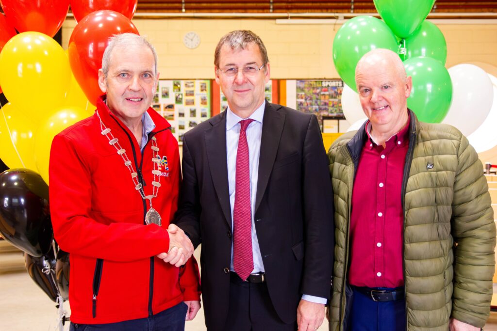Cathaoirleach Ger Deere, Ambassador David Gill and Councillor Blackie Gavin