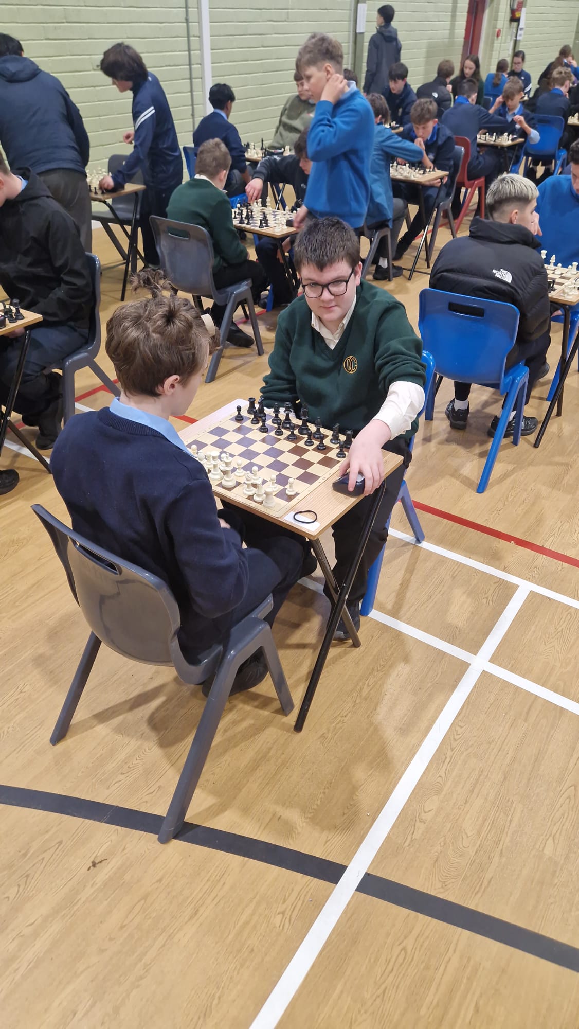 Davitt College chess tournament photograph 1
