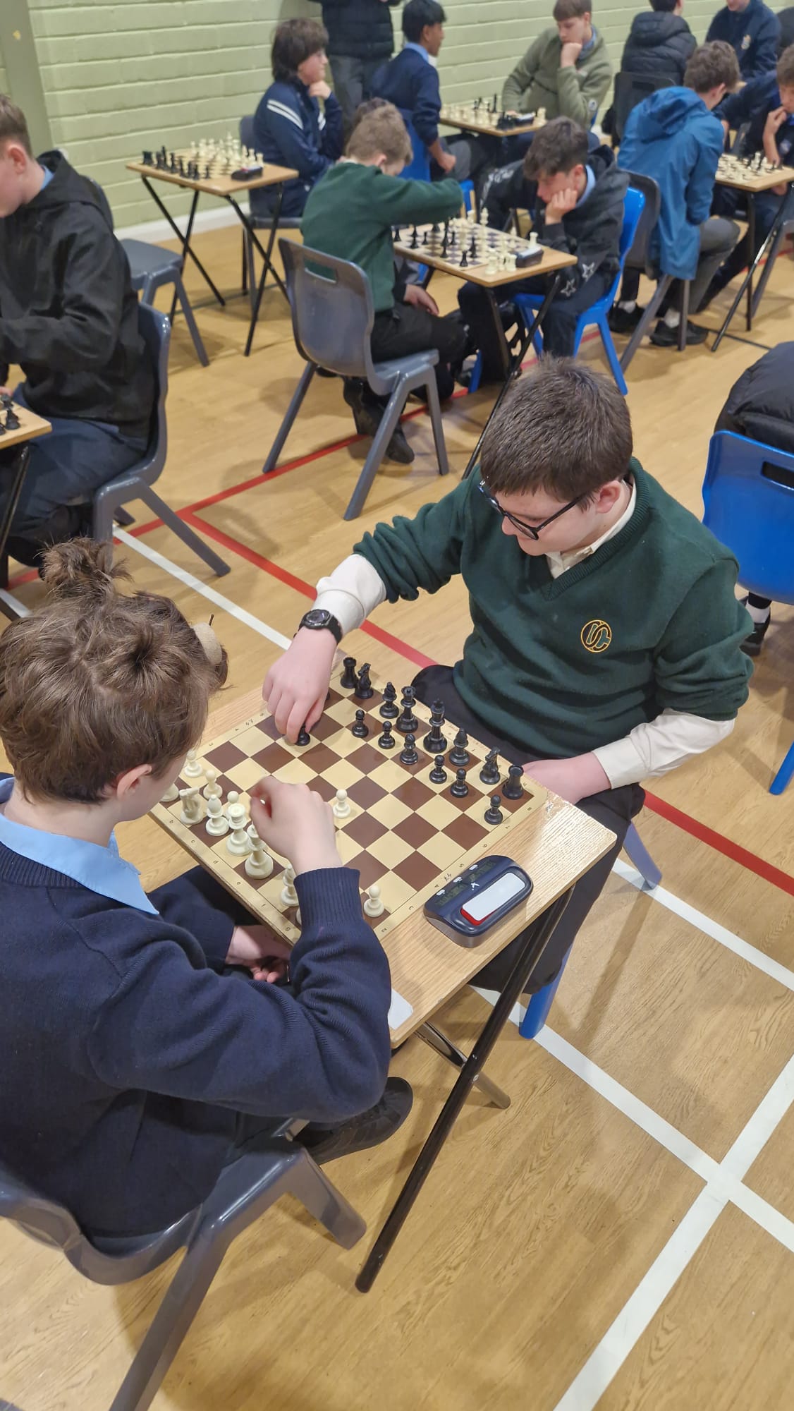 Davitt College chess tournament photograph 3