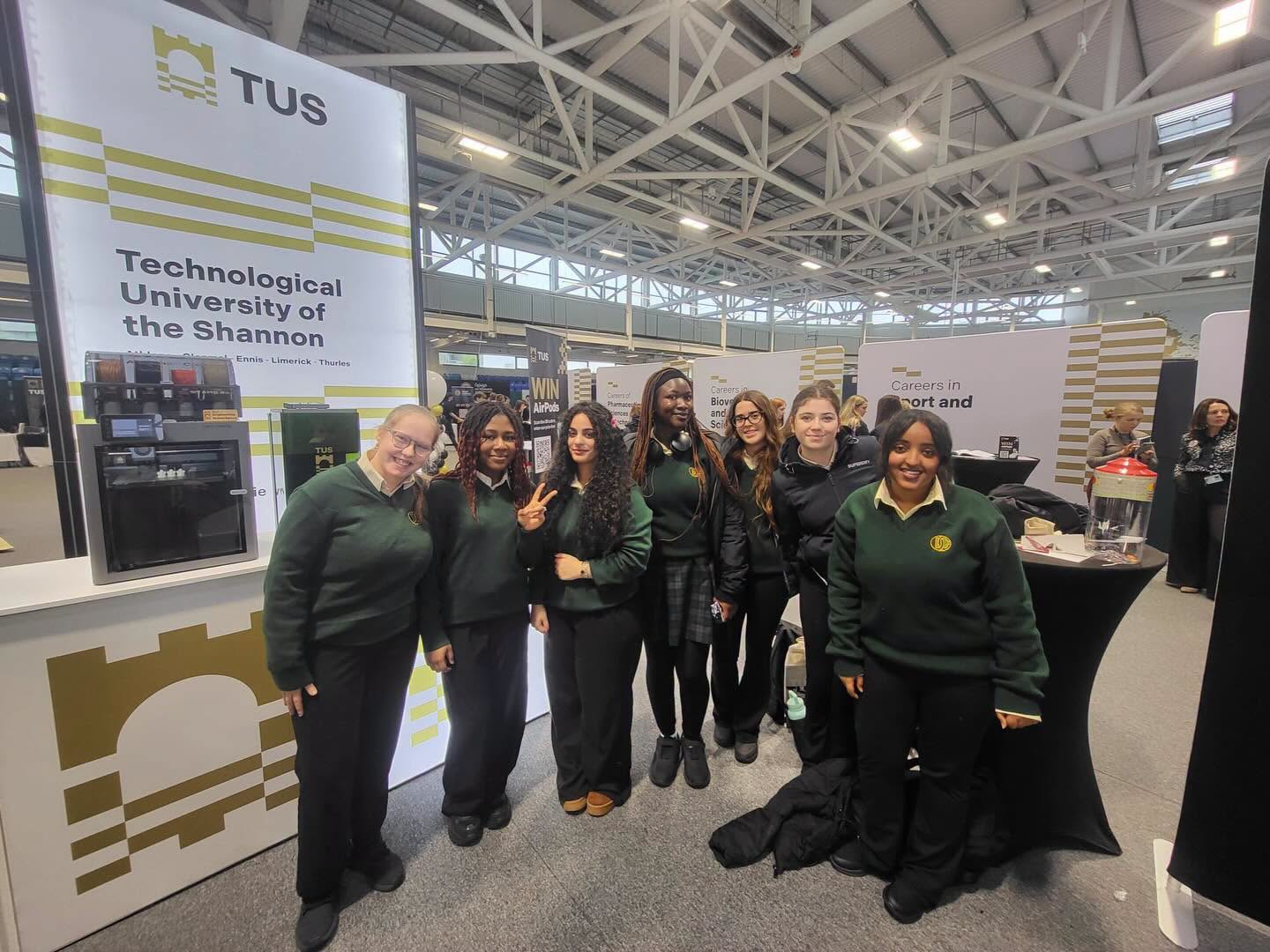 Davitt College Fifth Year students attending the IGC Midlands College and Careers Fair