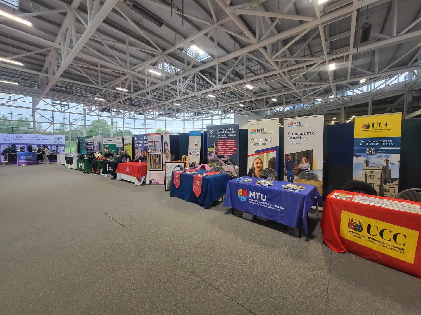 Fifth Year students at the careers fair in Athlone