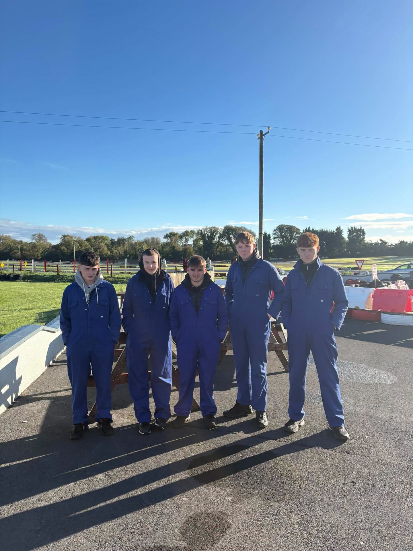 Davitt College LCA bonding day at Pallas Karting