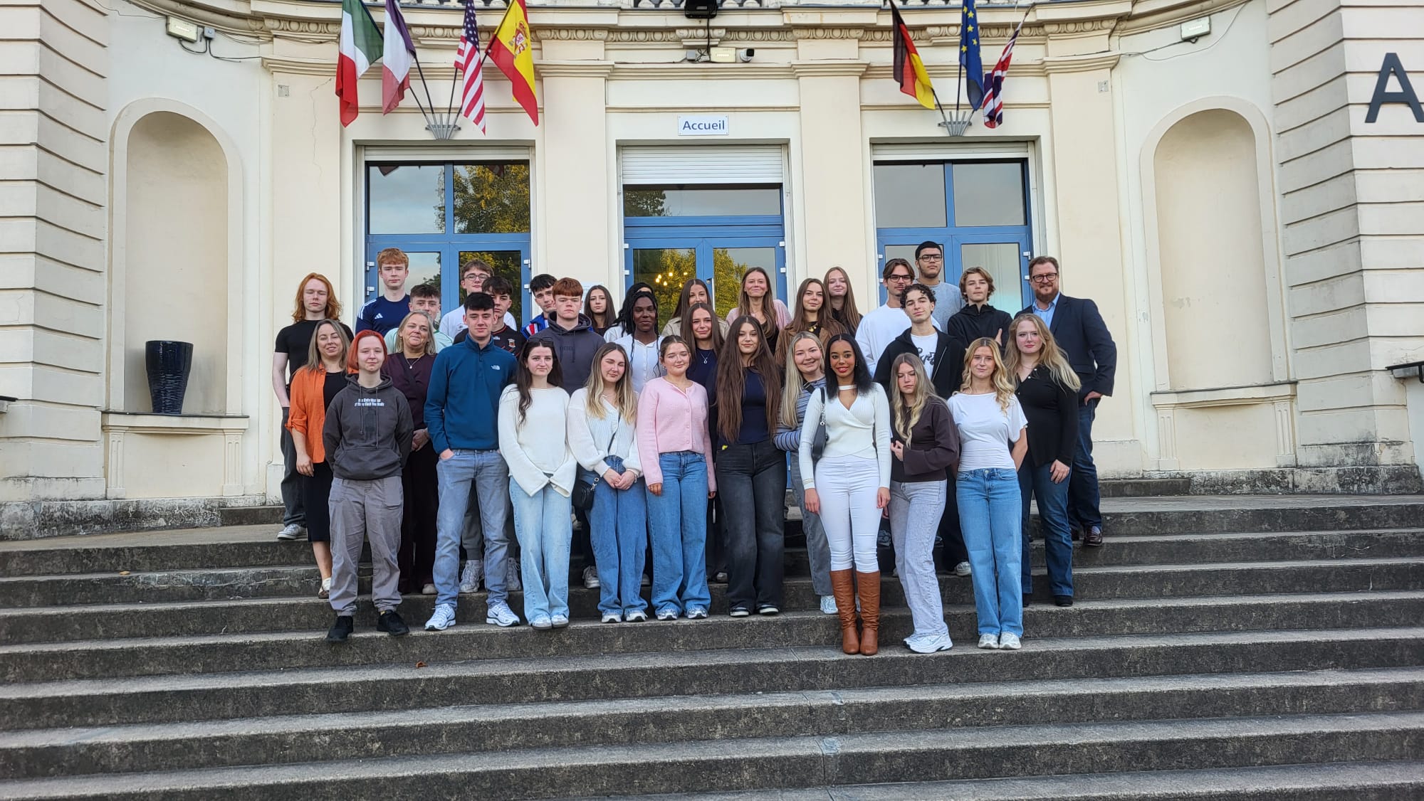 Davitt College students during their Erasmus+ trip to Lille and Brussels